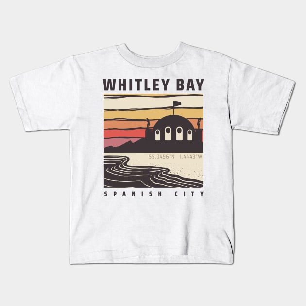 Whitley Bay Spanish City Kids T-Shirt by NORTHERNDAYS